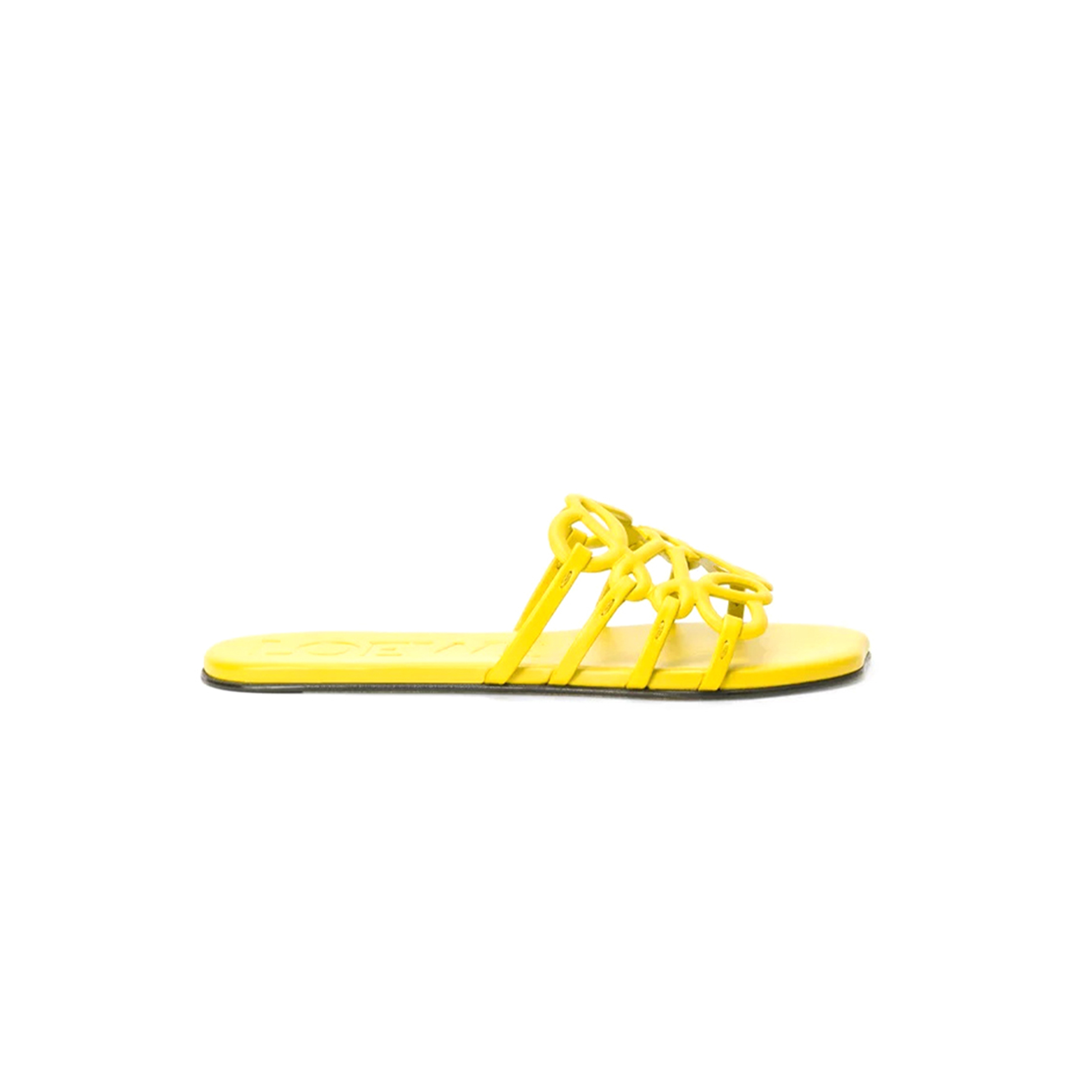 L0ew* petal anagram slide in soft calfskin llsp465x08-8100